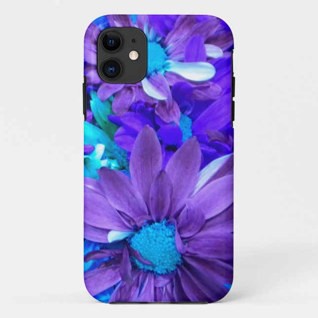 Capa Para iPhone Da Case-Mate Buquê roxo N Turquiose iPhone 5 Case (Verso)