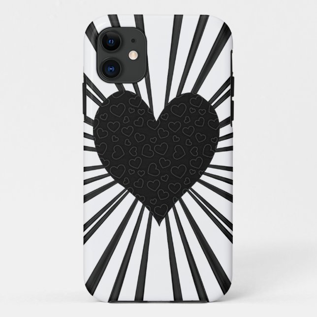 Capa Para iPhone Da Case-Mate Burst Of Love (Black) (Verso)