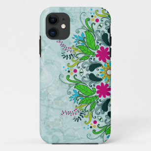Capa Para iPhone Da Case-Mate Cabeças Retro Florais Coloridas De Meio Círculo