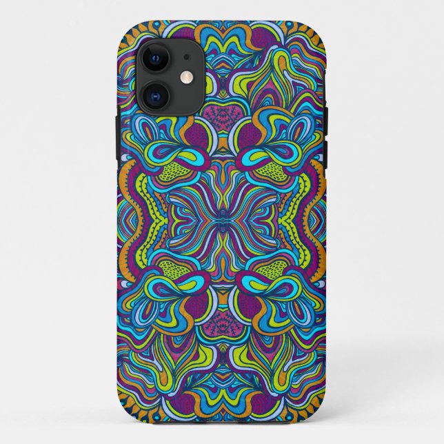 Capa Para iPhone Da Case-Mate Cabeças Retro Psicodélicas Abstrato (Verso)