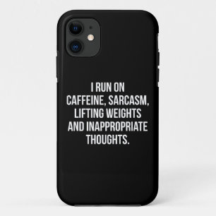 Capa Para iPhone Da Case-Mate Cafeína, Sarcasmo, Levantamento De Pesos, Pensamen