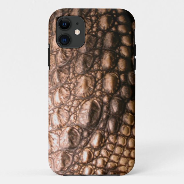 Capa Para iPhone Da Case-Mate Caiman Crocodile Skin Reptile iPhone 5 Caso (Verso)