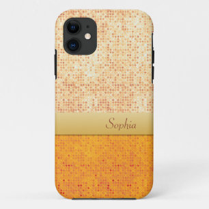 Capa Para iPhone Da Case-Mate Caixa alaranjada Glittery feminino do iPhone 5 das
