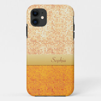 Capa Para iPhone Da Case-Mate Caixa alaranjada Glittery feminino do iPhone 5 das