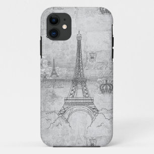 Capa Para iPhone Da Case-Mate Caixa cinzenta do iPhone 5 da torre Eiffel
