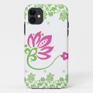 Capa Para iPhone Da Case-Mate Caixa cor-de-rosa & verde do bolso de Paisley para
