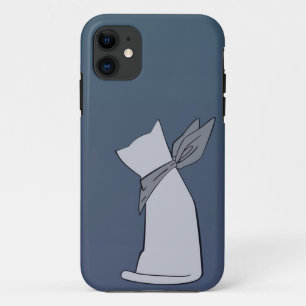 Capa Para iPhone Da Case-Mate Caixa minimalista azul do iPhone 5 do gato