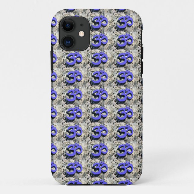 Capa Para iPhone Da Case-Mate caixa padrão Om azul (Verso)
