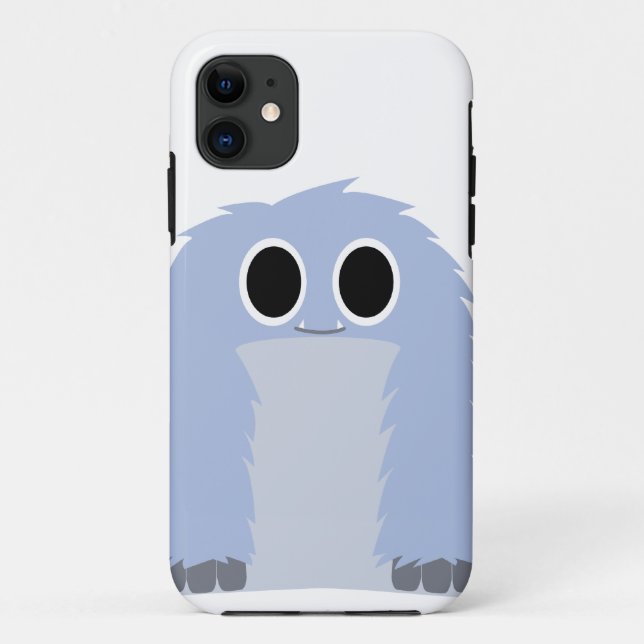 Capa Para iPhone Da Case-Mate Caixa peludo azul do monstro (Verso)
