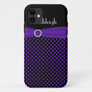 Capa Para iPhone Da Case-Mate Caixa preta, roxa personalizada do iPhone 5 das