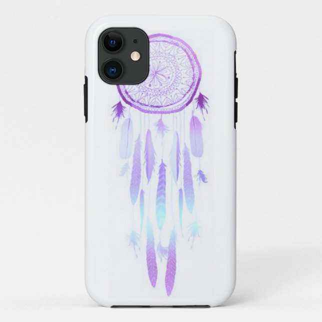 Capa Para iPhone Da Case-Mate Caixa roxa do iPhone 5 de Dreamcatcher (Verso)