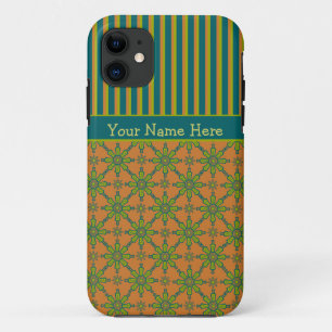 Capa Para iPhone Da Case-Mate Caixa Tribal, Rust, Verde, iPhone Azul 5/5 s