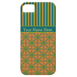 Capa Para iPhone Da Case-Mate Caixa Tribal, Rust, Verde, iPhone Azul 5/5 s