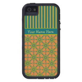 Capa Para iPhone Da Case-Mate Caixa Tribal, Rust, Verde, iPhone Azul 5/5 s