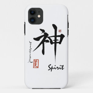 Capa Para iPhone Da Case-Mate Caligrafia chinesa japonesa do ESPÍRITO do símbo