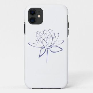 Capa Para iPhone Da Case-Mate Caligrafia de Lotus (azul)