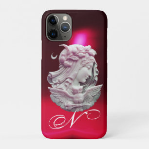 CAPA PARA iPhone DA Case-Mate CAMEO ANTIGO, MONOGRAMA DA SENHORA NOITE COM