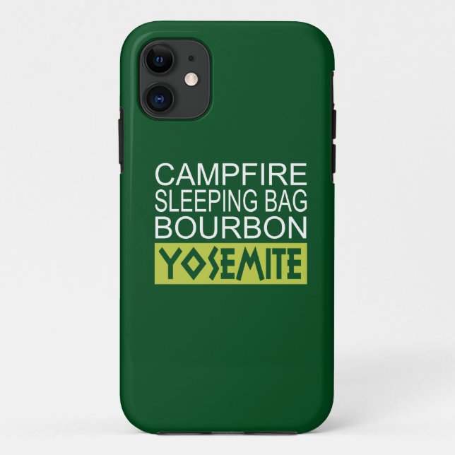 Capa Para iPhone Da Case-Mate Campfire Sleing Bag Bourbon Yosemite (Verso)
