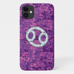 Capa Para iPhone Da Case-Mate Camuflagem Digital Rosa - Sinal Zodíaco do Cancer