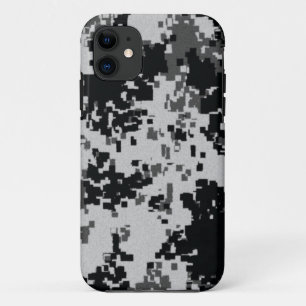 Capa Para iPhone Da Case-Mate Camuflagem preta & branca de Digitas
