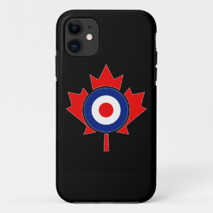 Capa Para iPhone Da Case-Mate Canadiano Maple Leaf Roundel Mod em preto