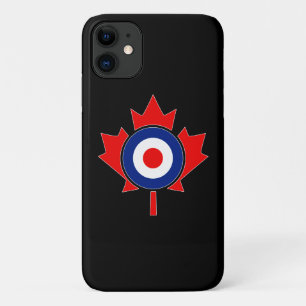 Capa Para iPhone Da Case-Mate Canadiano Maple Leaf Roundel Mod em preto