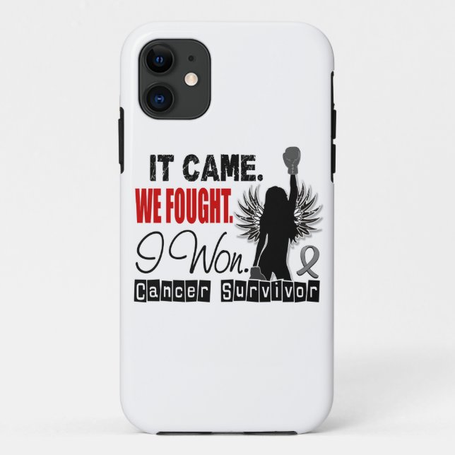 Capa Para iPhone Da Case-Mate Cancro cerebral do sobrevivente 22 (Verso)