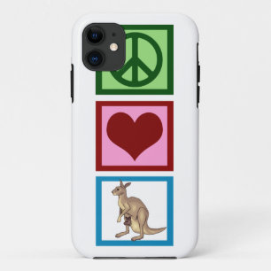 Capa Para iPhone Da Case-Mate Cangurus do amor da paz