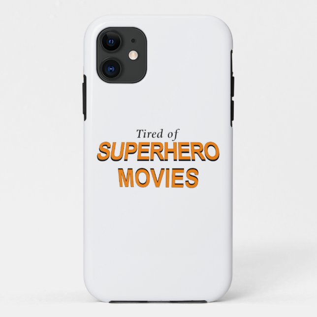Capa Para iPhone Da Case-Mate Cansado De Filmes De Super-Heróis (Verso)