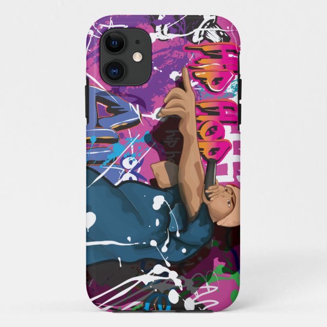 Capa Para iPhone Da Case-Mate cantor de Hip Hop (Verso)