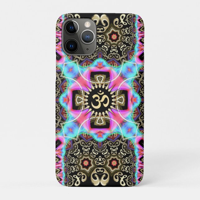 Capa Para iPhone Da Case-Mate Capa de iphone 4 de Arte Dourada Aum Celesque (Verso)
