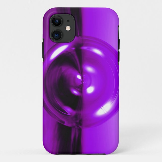 Capa Para iPhone Da Case-Mate Capa de iPhone Disco Abstrato 3D Roxo (Verso)