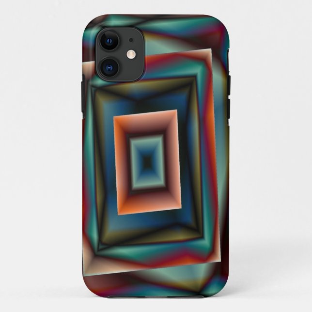 Capa Para iPhone Da Case-Mate capa de iphone quadrados arco-íris (Verso)