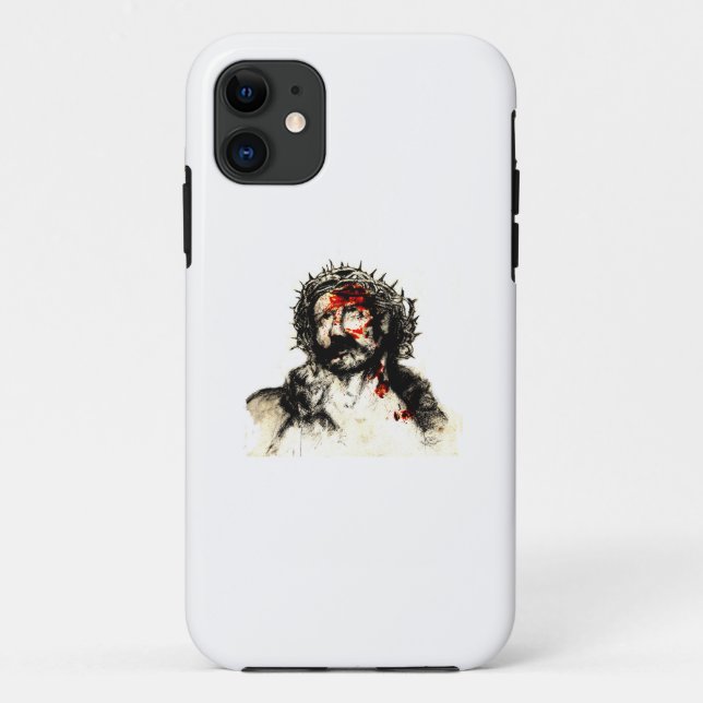 Capa Para iPhone Da Case-Mate capa de iphone sofrendo jesus (Verso)
