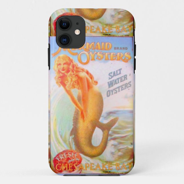 Capa Para iPhone Da Case-Mate capa de telefone dourada da sereia (Verso)
