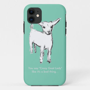 Capa Para iPhone Da Case-Mate Capa de telefone louca da senhora Bonito Cabra