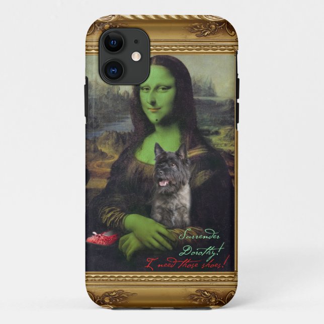 Capa Para iPhone Da Case-Mate Capa de telefone má da bruxa de Mona Lisa (Verso)