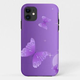 Capa Para iPhone Da Case-Mate Capa de telefone roxa da borboleta