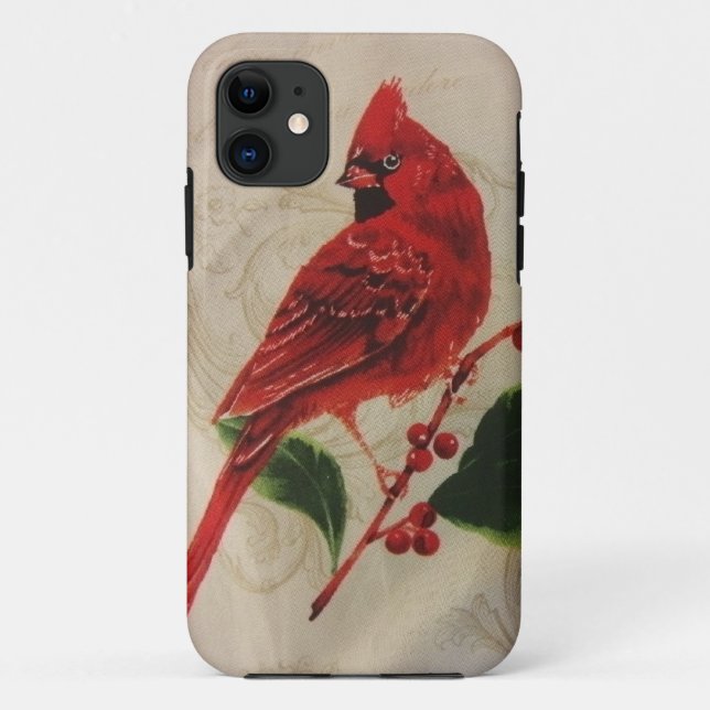 Capa Para iPhone Da Case-Mate Cardeal no azevinho Bush (Verso)
