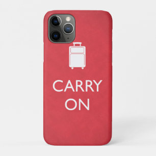 Capa Para iPhone Da Case-Mate CARREGAR LIGADO - Bagagem - Vermelho Engraçado