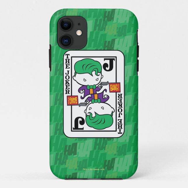 Capa Para iPhone Da Case-Mate Cartão de Reprodução de Joker Chibi (Verso)