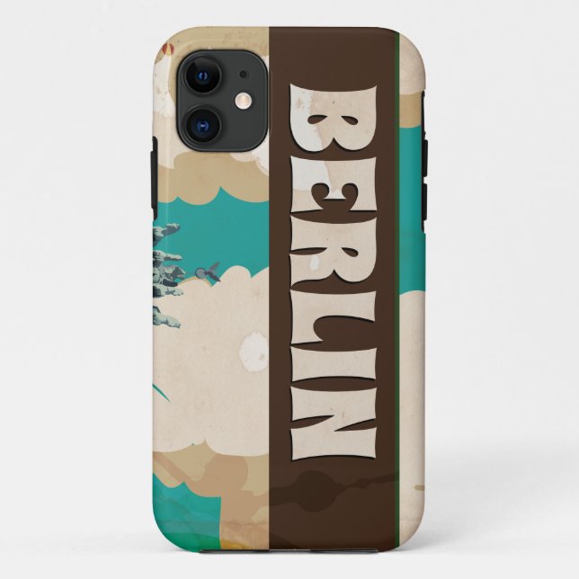 Capa Para iPhone Da Case-Mate Cartaz de Viagem Antigo de Berlim (Verso)