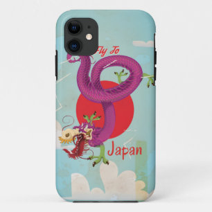 Capa Para iPhone Da Case-Mate Cartaz de Viagem Vintage Dragão Japão