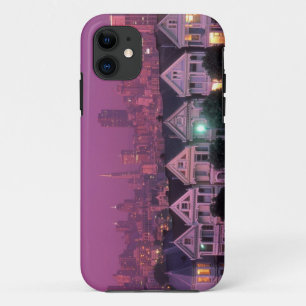 Capa Para iPhone Da Case-Mate Casas de fila ao pôr do sol em São Francisco,