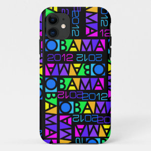Capa Para iPhone Da Case-Mate Case mate 2012 colorida do iPhone 5 de Obama