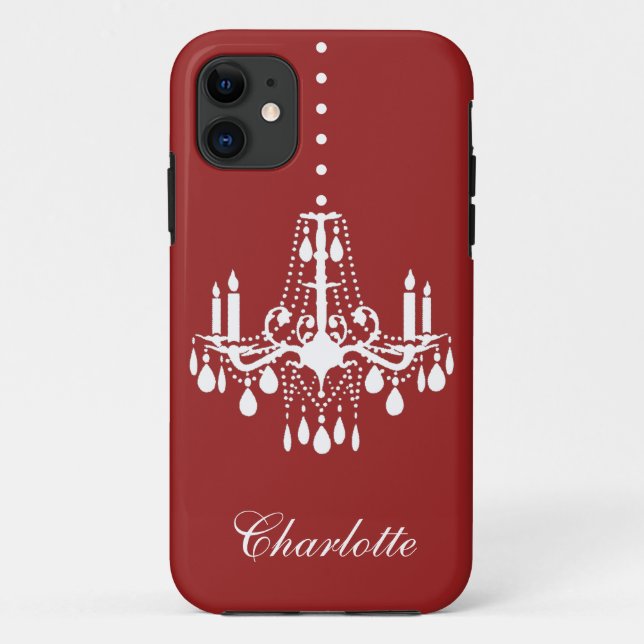Capa Para iPhone Da Case-Mate Case-Mate Crystal Chandelier iPhone 5 (vermelho) (Verso)