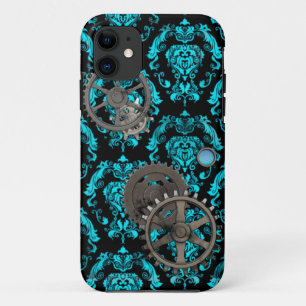 Capa Para iPhone Da Case-Mate Casemate de Steampunk do peltre e da turquesa
