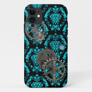 Capa Para iPhone Da Case-Mate Casemate de Steampunk do peltre e da turquesa