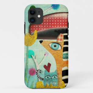 Capa Para iPhone Da Case-Mate Caso Cachorro Gato Cogumelo Terra das Maravilhas