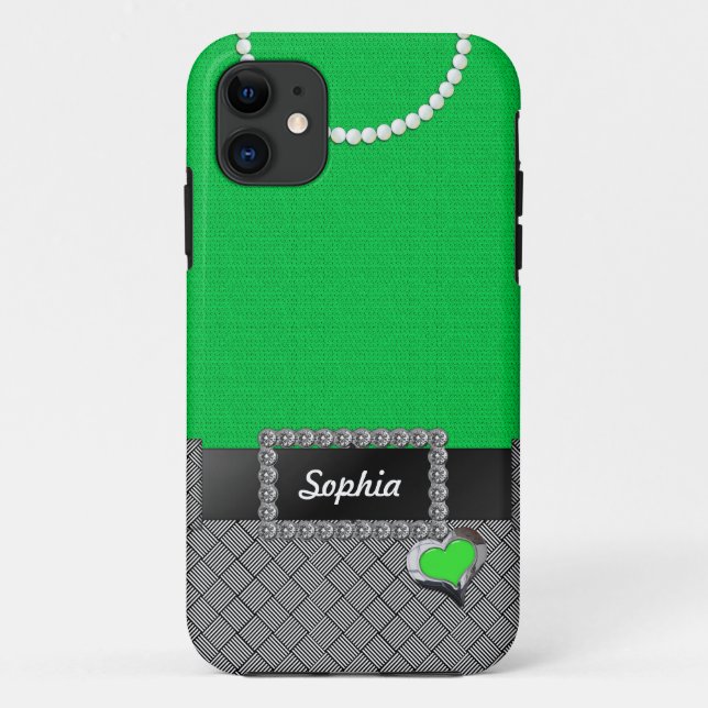 Capa Para iPhone Da Case-Mate Caso Chic Green Dress iPhone 5/5 s (Verso)